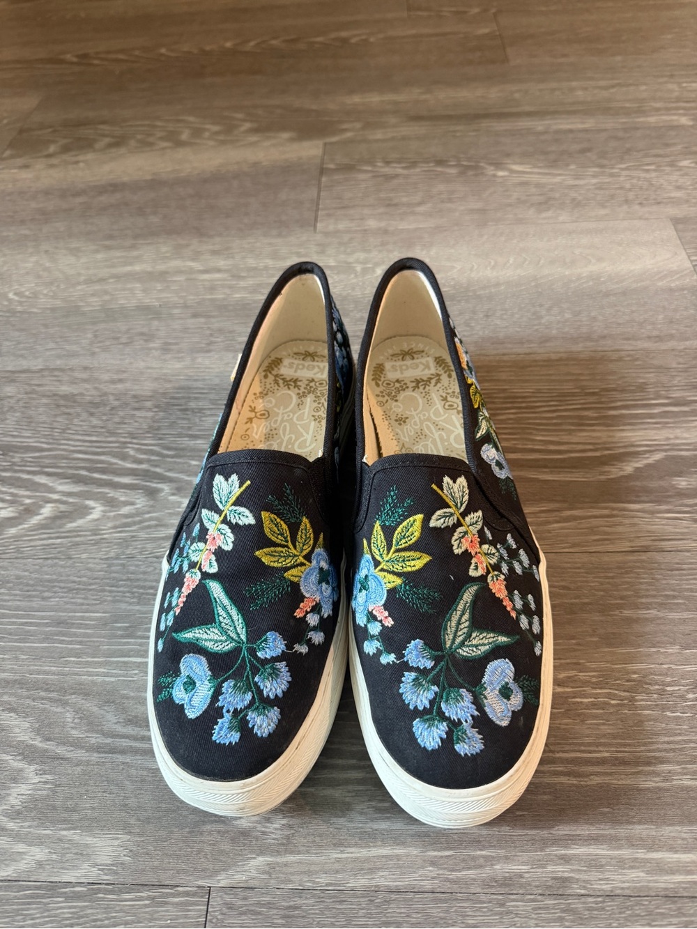 Keds x Rifle Paper Co. Triple Decker Embroidered Herb Garden Sneakers